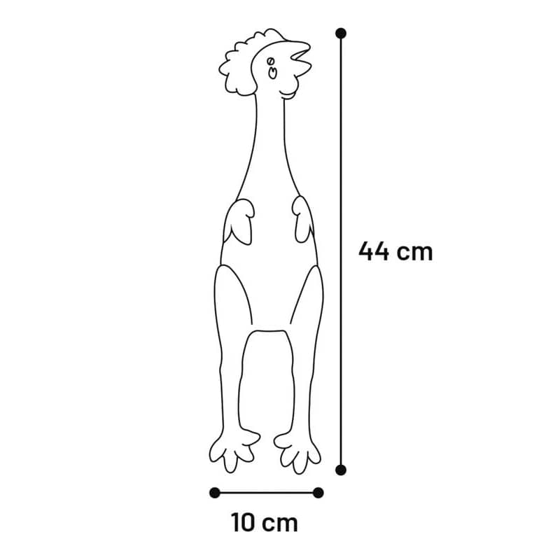 Flamingo lateksa rotaļļieta suņiem Vista ar skaņu 44cm